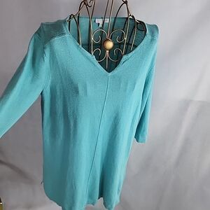 J.Jill Oversized XS Ocean Blue Sweater